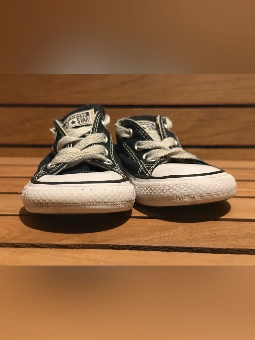Converse Kids Low-Top Sneakers in Black and White